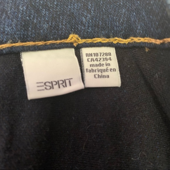 Esprit - Stretch Skinny Leg Dark Denim Pants - Size 10 - Picture 7 of 16